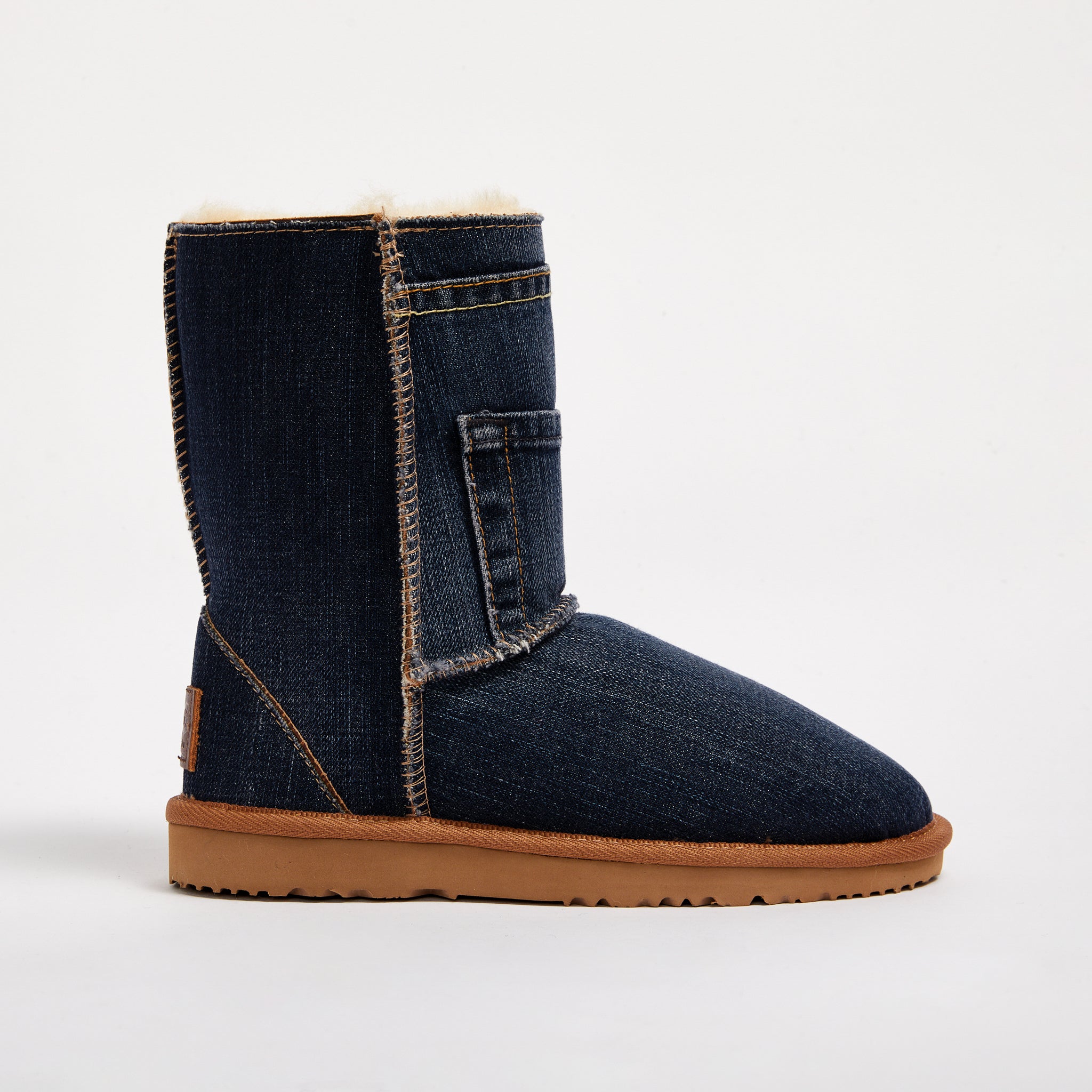 UGG, Shoes, Like New Custom Denim Ugg Booties Cugg7