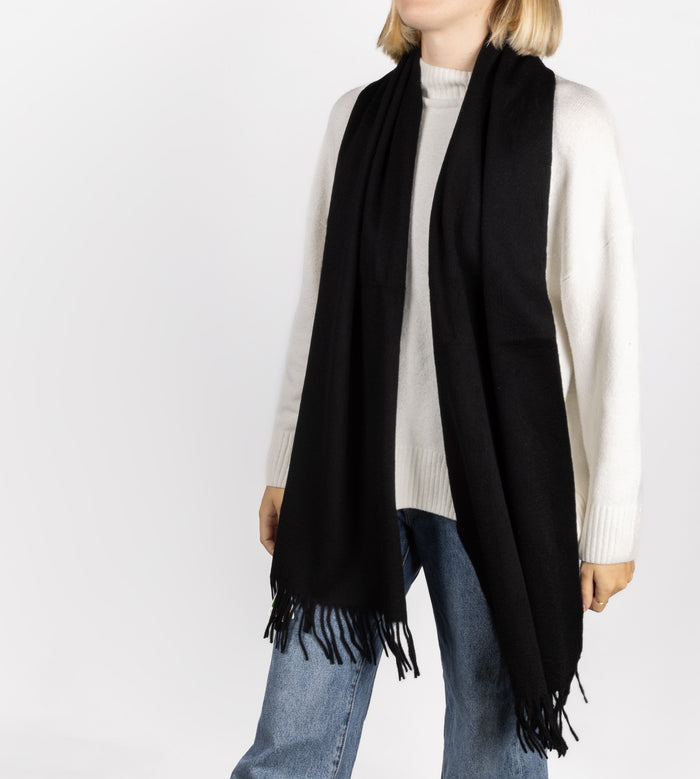 Australian Made Merino Scarf - Black