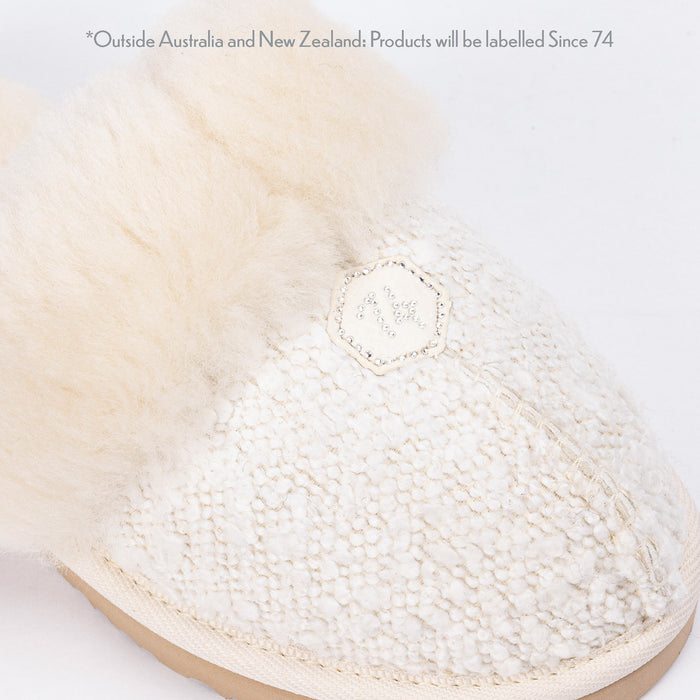 Women&#39;s Luxe Boucle Designer Slippers