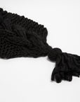 Oversized Chunky Cable Knit Scarf