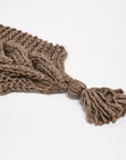 Oversized Chunky Cable Knit Scarf