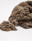 Oversized Chunky Cable Knit Scarf