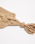 Oversized Chunky Cable Knit Scarf