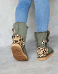 Women's Burleigh Button Mid Baby Leopard