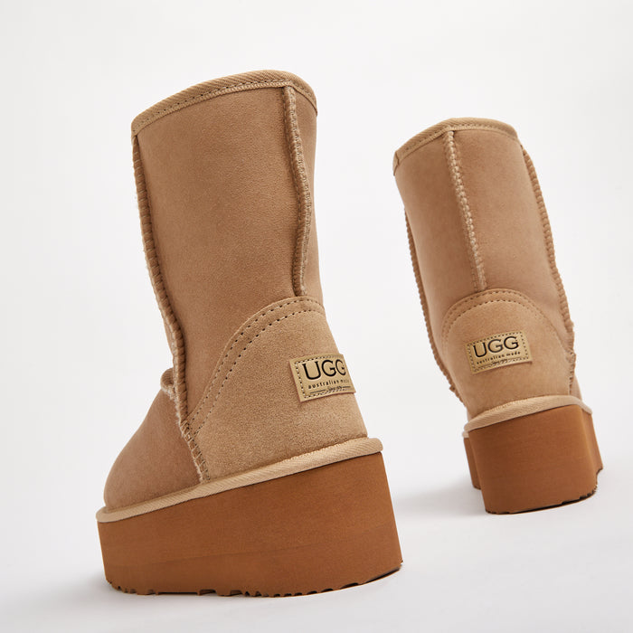 Women&#39;s Platform Classic Mid Natural