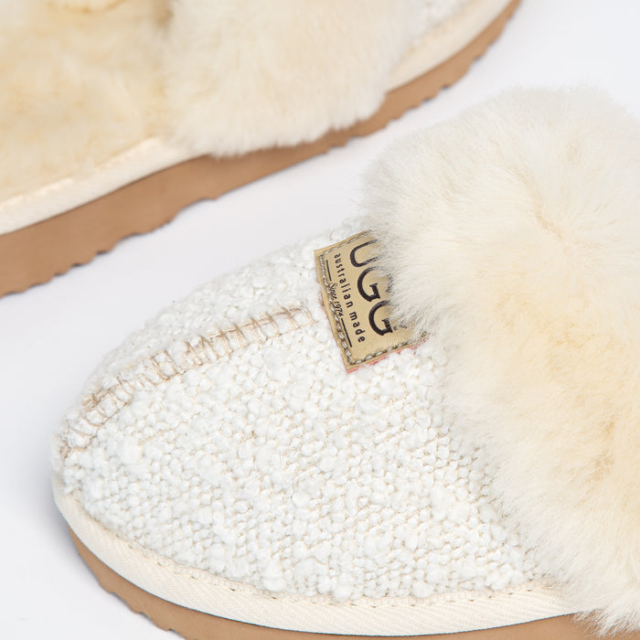 Women&#39;s Boucle Designer Slippers