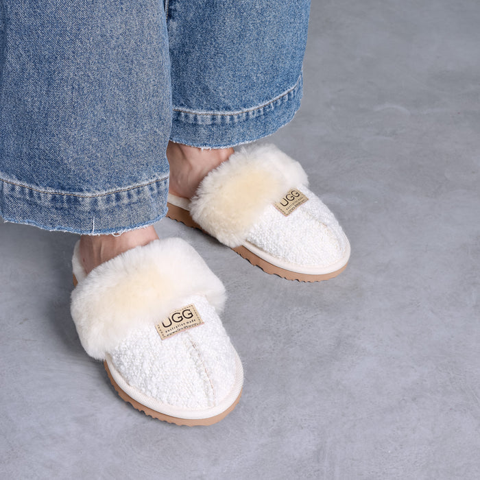 Women&#39;s Boucle Designer Slippers