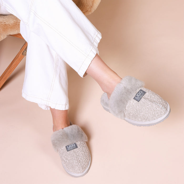 Women&#39;s Boucle Designer Slippers