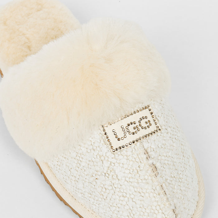 Women&#39;s Luxe Boucle Designer Slippers