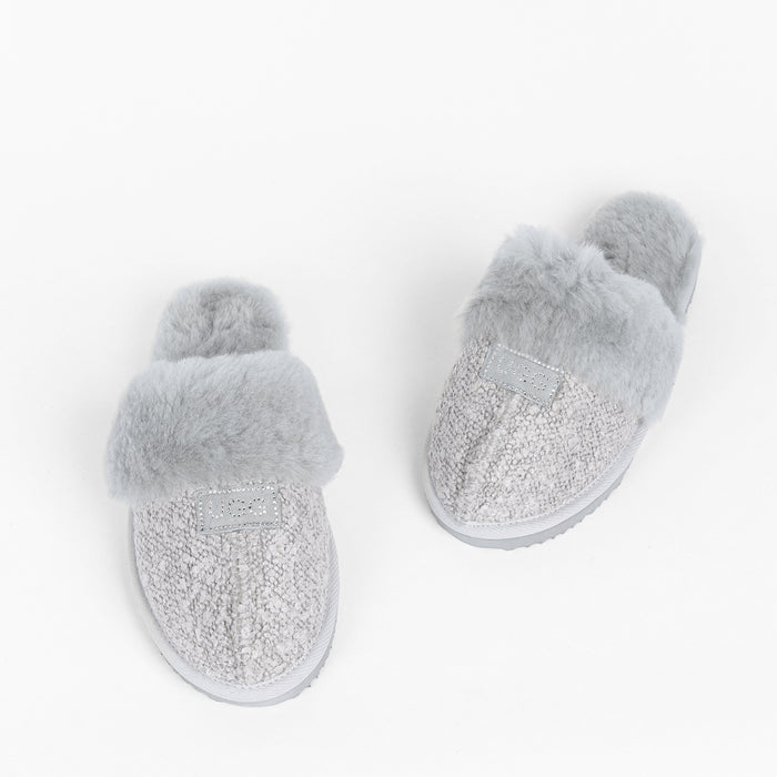 Women&#39;s Luxe Boucle Designer Slippers