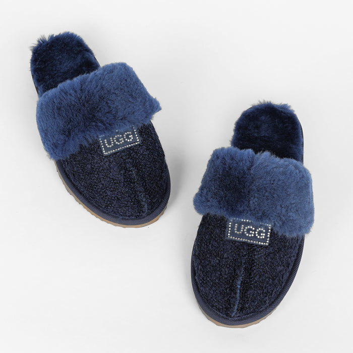 Women&#39;s Luxe Boucle Designer Slippers