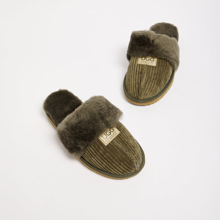 Women&#39;s Corduroy Designer Slippers