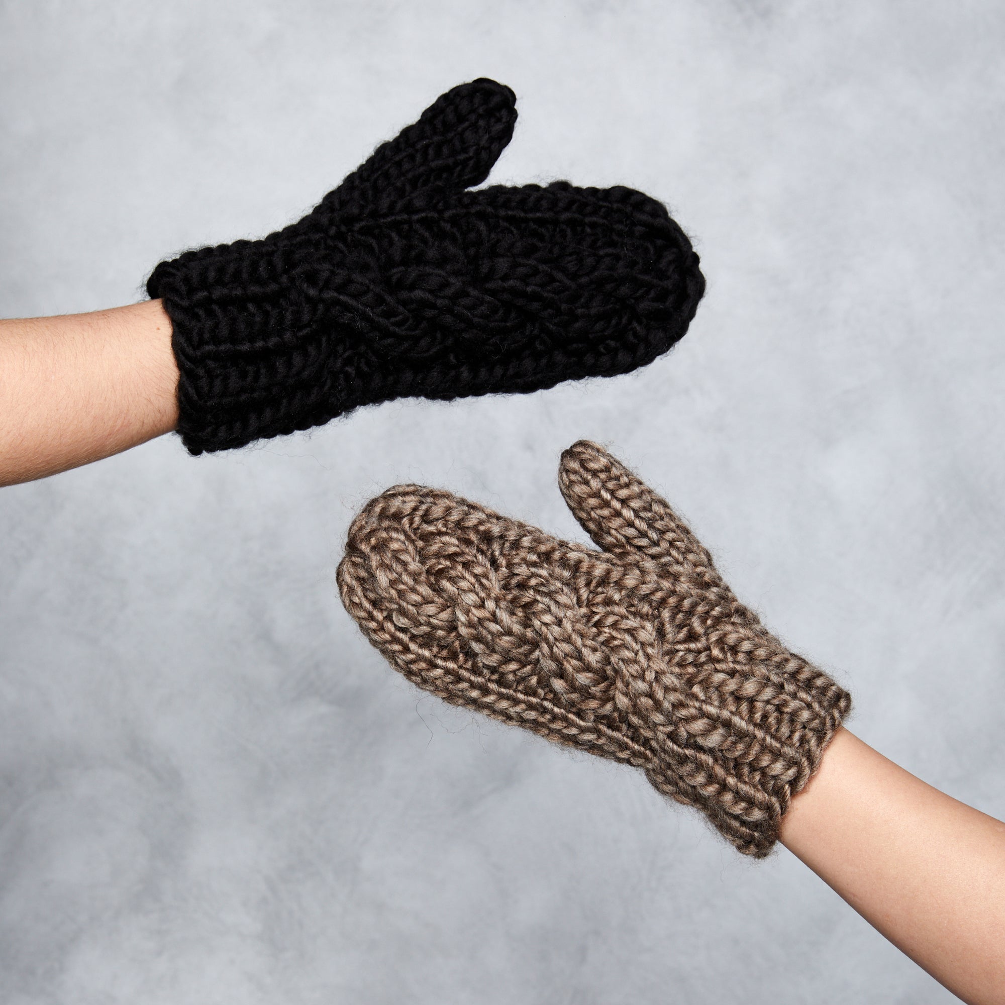 Wool Knitted Mittens