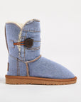 Women's Denim Button Mid