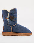 Women's Denim Button Mid