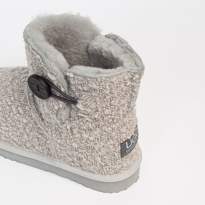 Women&#39;s Boucle Button Mini