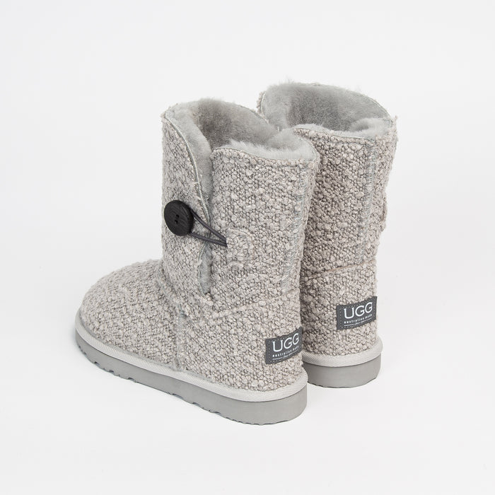 Women&#39;s Boucle Button Mid