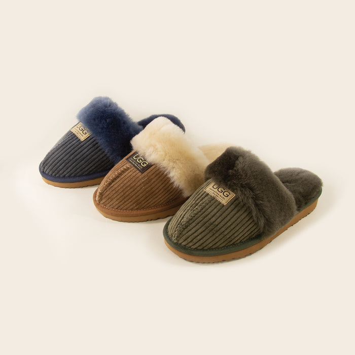 Women&#39;s Corduroy Designer Slippers